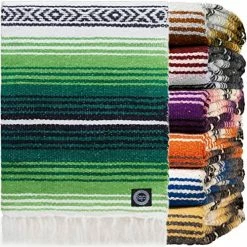 Orizaba Original Rasta Hand Made Mexican Blanket | Yoga Blanket | Beach Blanket | Picnic Blanket | Falsa | Saltillo | Serape - Ikal -Electric Blankets Sales 2022 61HXk1wVgPL. AC