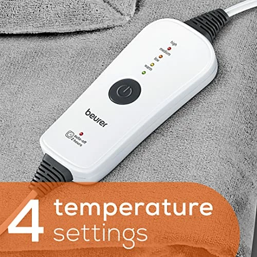 Beurer HD71 Heated Electric Blanket | Cozy-Soft Fleece Throw, Auto Shut-off, 50” X 60” In (Adult Size) | Portable Heating Blanket For Bed, Desk & Office | With Control | Perfect For Home & Travel 3 Beurer HD71 Heated Electric Blanket | Cozy-Soft Fleece Throw, Auto Shut-off, 50” X 60” In (Adult Size) | Portable Heating Blanket For Bed, Desk & Office | With Control | Perfect For Home & Travel