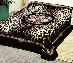 SOLARON Original Heavy Mink Plush Korean Durable Blanket (Brown Flowers, King) -Electric Blankets Sales 2022 61KcqKUqJkL. AC 1