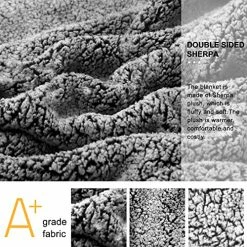 LAGHCAT Sherpa Blanket, Fuzzy Fluffy Cozy Soft Microfiber Double Side Sherpa Fleece Blanket, Fleece Flannel Plush Twin Size Blanket Suitable For Couch Bed, Sofa, Chair. (Black) -Electric Blankets Sales 2022 61M7iYfEdOL