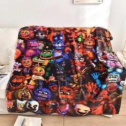 WOMFUI FNAF Bear Blanket Freddy Blanket FNAF Blanket For Bedding Sofa And Travel 40"X50" Fanf01 -Electric Blankets Sales 2022 61MO2MeS5DL