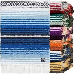 Orizaba Original Rasta Hand Made Mexican Blanket | Yoga Blanket | Beach Blanket | Picnic Blanket | Falsa | Saltillo | Serape - Ikal -Electric Blankets Sales 2022 61QKbm9lOpL. AC