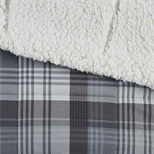 Woolrich Tasha Luxury Oversized Sofstpun Down Alternative Throw Grey 50x70 Plaid Premium Soft Cozy Cozy Spun For Bed, Couch Or Sofa Linden Red 5 Woolrich Tasha Luxury Oversized Sofstpun Down Alternative Throw Grey 50x70 Plaid Premium Soft Cozy Cozy Spun For Bed, Couch Or Sofa Linden Red - Image 3