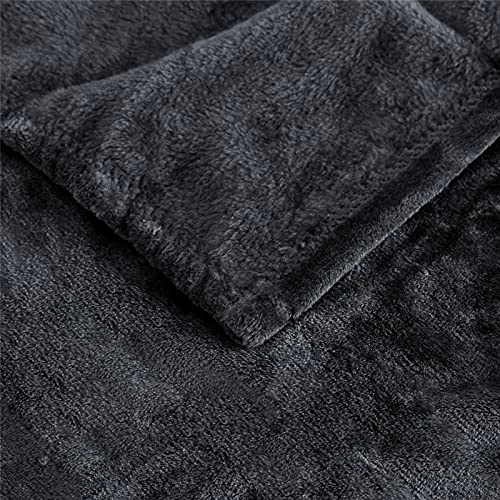 Ponvunory Flannel Fleece Plush Blanket Twin Size(60"x80", Black) - Super Soft Warm Lightweight Microfiber Blanket For Chair, Sofa, Couch, Bed, Camping, Travel 6 Ponvunory Flannel Fleece Plush Blanket Twin Size(60"x80", Black) - Super Soft Warm Lightweight Microfiber Blanket For Chair, Sofa, Couch, Bed, Camping, Travel - Image 4