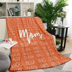 Differ More Custom Blankets With Name From Daughter,Gifts For Mom,Personalized Blankets With Text From Son,Birthday Gifts For Mom Customized Cool Ideas Blanket For Mother,Bed Warm Flannel 40"x30" Made In USA Blanket For Mom03 -Electric Blankets Sales 2022 61TQoXzvNgL