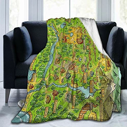 Baulerd Stardew Valley Map Ultra-Soft Micro Fleece Blanket Couch 80"" X60 5 Baulerd Stardew Valley Map Ultra-Soft Micro Fleece Blanket Couch 80"" X60 - Image 3