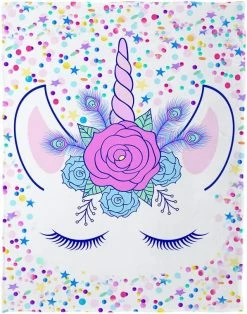 Curbblan 58 X 80 Inch Lovely Flowers Unicorn Pattern Bed Super Soft Blanket Light Blanket Travel Camping All Seasons Color2 -Electric Blankets Sales 2022 61Wzropq9QL. AC