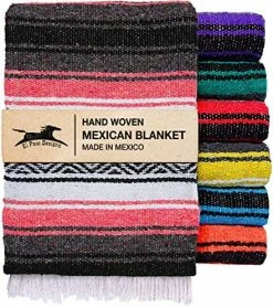 El Paso Designs Mexican Yoga Blanket | Colorful Falsa Serape | Park Blanket, Yoga Towel, Picnic, Beach Blanket, Patio Blanket, Soft Woven Saddle Blanket, Boho Home Décor (Champagne) -Electric Blankets Sales 2022 61Y piJk6ZL. AC