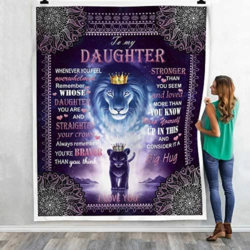 GADGETSTALK (60"x80") Sherpa Blanket - Daughter Blanket From Mom - Gift For Daughter, Never Forget That I Love You My Daughter - Daughter Gift For Birthday, Christmas Bonus Daughter Style 11 14 GADGETSTALK (60"x80") Sherpa Blanket - Daughter Blanket From Mom - Gift For Daughter, Never Forget That I Love You My Daughter - Daughter Gift For Birthday, Christmas Bonus Daughter Style 11 - Image 12