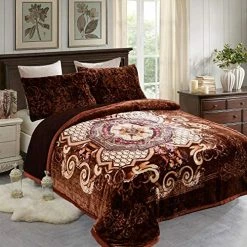 JML Luxury Sherpa Flannel Blanket 3-Piece, Winter Warm Bed Blanket With 2 Pillow Shams- Soft, Warm, Korean Style Printed Embossed Reversible Plush Bed Blanket, Poney King Size (79" X 91") Purple Floral 22 JML Luxury Sherpa Flannel Blanket 3-Piece, Winter Warm Bed Blanket With 2 Pillow Shams- Soft, Warm, Korean Style Printed Embossed Reversible Plush Bed Blanket, Poney King Size (79" X 91") Purple Floral -Electric Blankets Sales 2022 61dzxN0LKL. AC