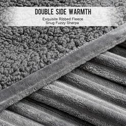 Uttermara Electric Blanket Twin Size 62x84 Inches - Soft Warm Sherpa Heated Blanket, 10 Heating Levels Fast Heating Blanket With 12hrs Auto-Off Timer, Ribbed Fleece Full Body Warming Blanket, Grey 13 Uttermara Electric Blanket Twin Size 62x84 Inches - Soft Warm Sherpa Heated Blanket, 10 Heating Levels Fast Heating Blanket With 12hrs Auto-Off Timer, Ribbed Fleece Full Body Warming Blanket, Grey -Electric Blankets Sales 2022 61e7nRwnT0L