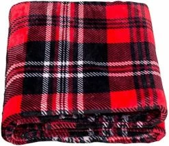 SOCHOW Buffalo Plaid Flannel Fleece Throw Blanket 50 × 60 Inches, Soft Lightweight Cozy All Season Orange Checkered Blanket For Bed, Couch, Car -Electric Blankets Sales 2022 61era66WFML. AC