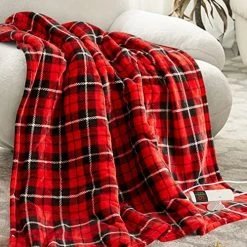 Octrot Heated Blanket Throw, Electric Throw Blanket, 50"x60", Ultra Soft Cozy Sherpa Heating Blanket With 10 Heating Levels 1-8 Hours Auto-Off Overheat Protection, Machine Washable (Blue Plaid) -Electric Blankets Sales 2022 61ewMVY9B1L. AC
