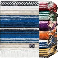 Orizaba Original Rasta Hand Made Mexican Blanket | Yoga Blanket | Beach Blanket | Picnic Blanket | Falsa | Saltillo | Serape - Ikal -Electric Blankets Sales 2022 61hZ7K0zqCL. AC