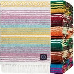 Orizaba Original Rasta Hand Made Mexican Blanket | Yoga Blanket | Beach Blanket | Picnic Blanket | Falsa | Saltillo | Serape - Ikal -Electric Blankets Sales 2022 61hygOoQrBL. AC