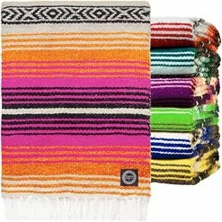 Orizaba Original Rasta Hand Made Mexican Blanket | Yoga Blanket | Beach Blanket | Picnic Blanket | Falsa | Saltillo | Serape - Ikal -Electric Blankets Sales 2022 61mrNbfHsRL. AC