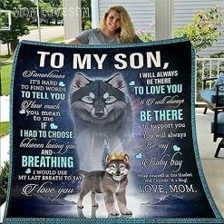 CHAOMIC Fleece Blanket To My Son From Mom Letter Printed Blanket Mom For Son Air Mail Blanket Son Letter Quilts Positive Encourage Love Son's Flannel Blanket Gifts (Love Son-47x60in) To My Son-60*80in -Electric Blankets Sales 2022 61nmC6seHgL. AC 1