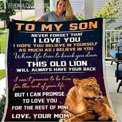 CHAOMIC Fleece Blanket To My Son From Mom Letter Printed Blanket Mom For Son Air Mail Blanket Son Letter Quilts Positive Encourage Love Son's Flannel Blanket Gifts (Love Son-47x60in) To My Son-60*80in -Electric Blankets Sales 2022 61q77CACp3L. AC 1