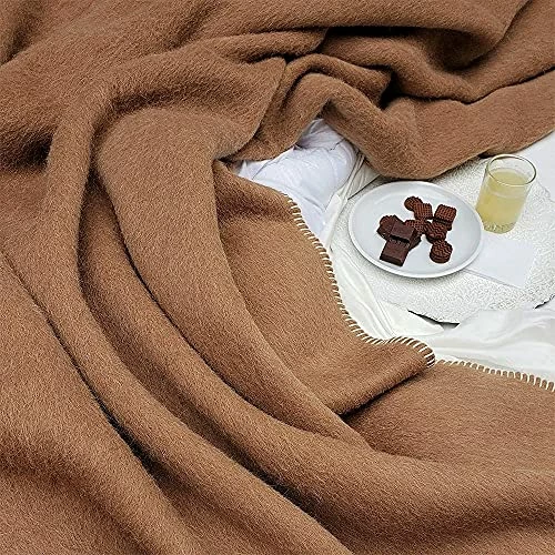 Alpaca Warehouse Thick Alpaca Wool Blanket Heavyweight Alpaca Wool Blanket Camping Outdoors Indoors Soft Peruvian Alpaca Wool Blankets That Come In Twin Queen King Travel Sizes Fit Any Need (Soft Camel, Travel Size) 6 Alpaca Warehouse Thick Alpaca Wool Blanket Heavyweight Alpaca Wool Blanket Camping Outdoors Indoors Soft Peruvian Alpaca Wool Blankets That Come In Twin Queen King Travel Sizes Fit Any Need (Soft Camel, Travel Size) - Image 4