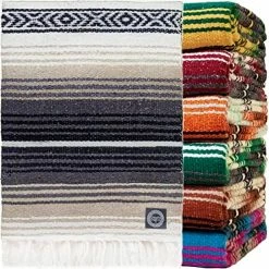 Orizaba Original Rasta Hand Made Mexican Blanket | Yoga Blanket | Beach Blanket | Picnic Blanket | Falsa | Saltillo | Serape - Ikal -Electric Blankets Sales 2022 61sXTtm4nL. AC