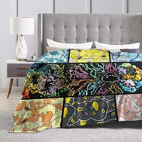 CARSALETY Eeve-e Blanket Soft Comfortable And Warm Home Bed Sofa Flannel Suitable For All Season Black 6 CARSALETY Eeve-e Blanket Soft Comfortable And Warm Home Bed Sofa Flannel Suitable For All Season Black - Image 4