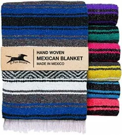 El Paso Designs Mexican Yoga Blanket | Colorful Falsa Serape | Park Blanket, Yoga Towel, Picnic, Beach Blanket, Patio Blanket, Soft Woven Saddle Blanket, Boho Home Décor (Champagne) -Electric Blankets Sales 2022 61tiGTk9wiL. AC