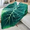 TOTINKLE Green Leaves Leaf Shaped Blanket Large Green Leaf Blankets Soft Throws For Adults And Kids Bed Blankets Great For Plant Lovers Red Maple Blanket -Electric Blankets Sales 2022 718RmcfGyzL